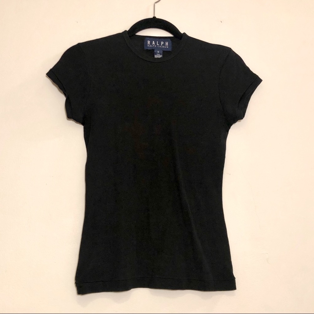 RALPH Ralph Lauren Black Short Sleeve T-Shirt